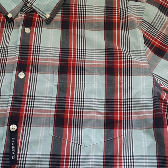 mens short sleeve casual button down shirt - Picture 4 of 6